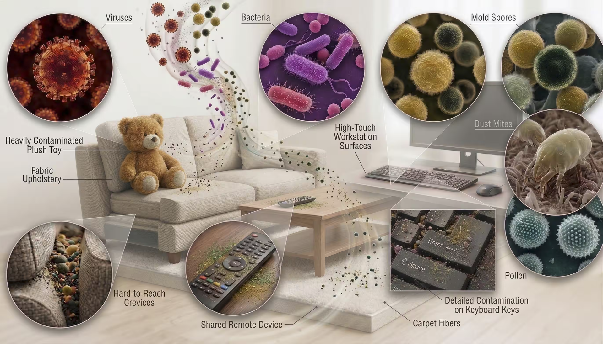 Indoor contamination sources